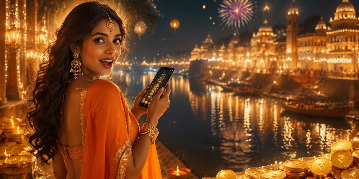 Indian mobile casino user using rupee currency